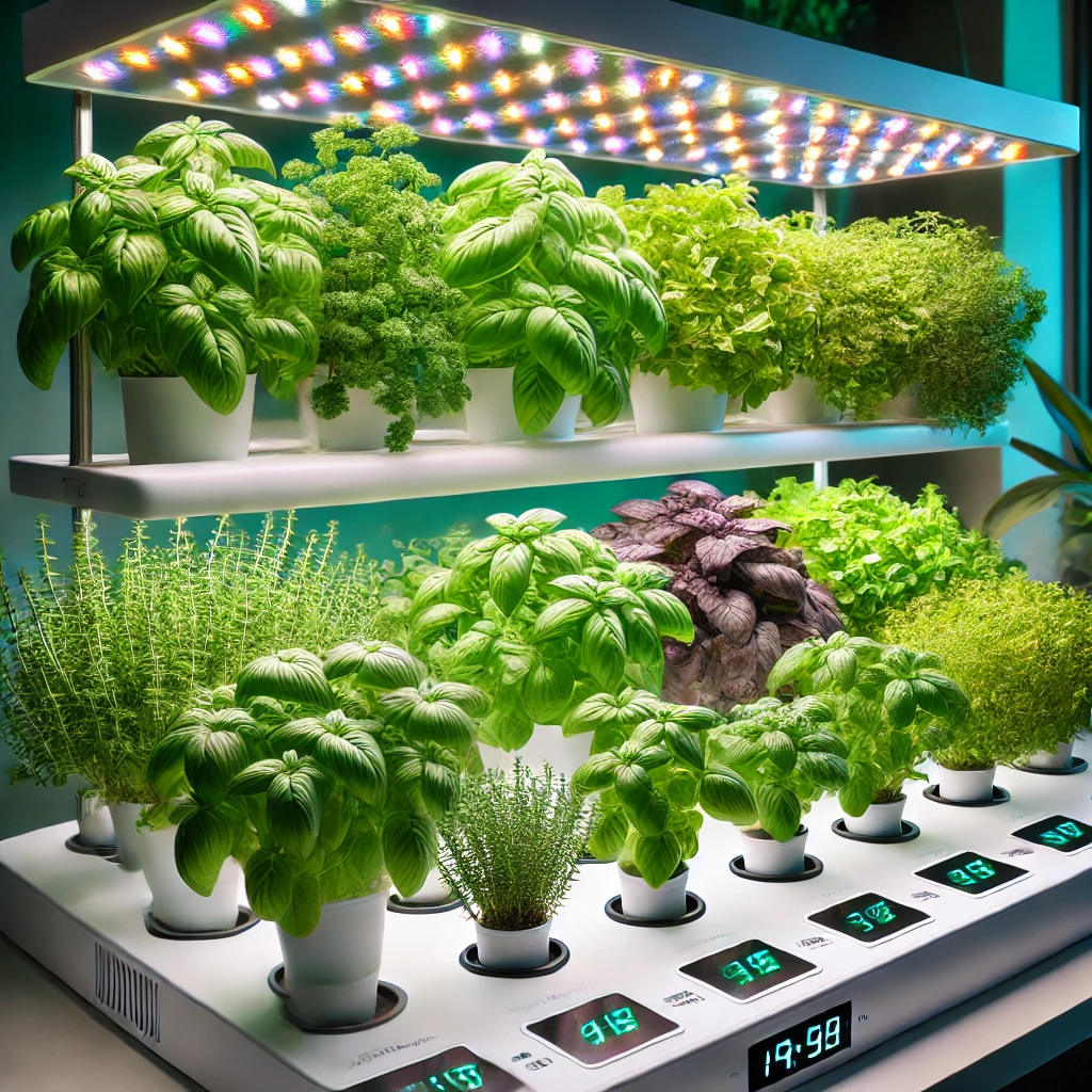 A hydroponic garden optimized for essential oils