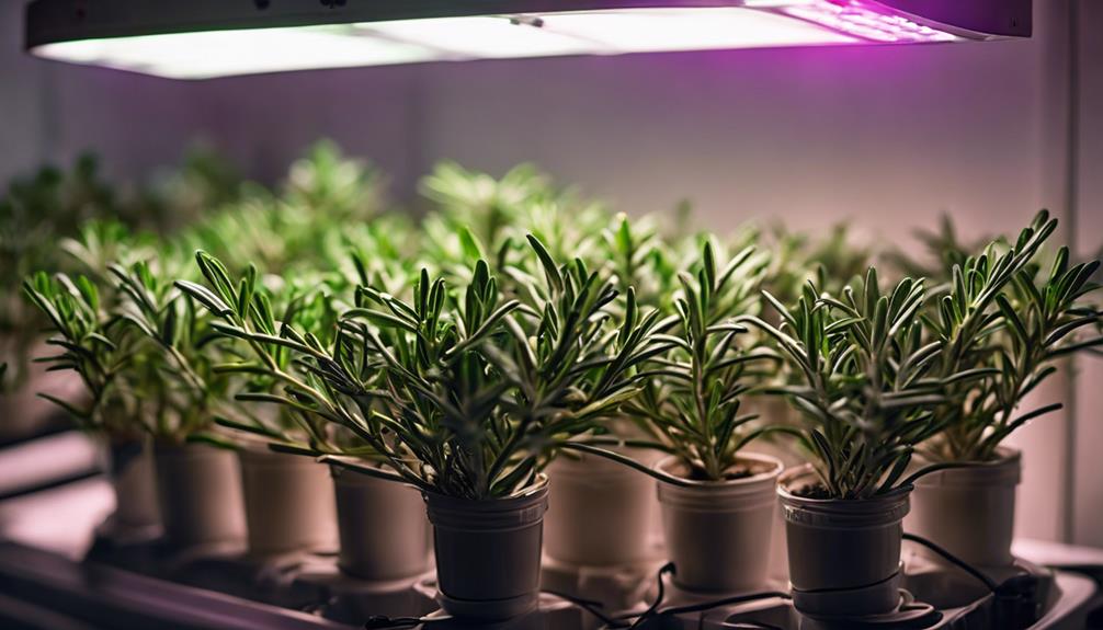 hydroponic rosemary lighting guide