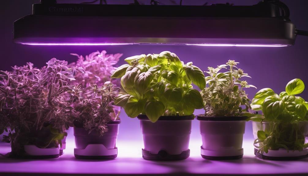 herb growing light options