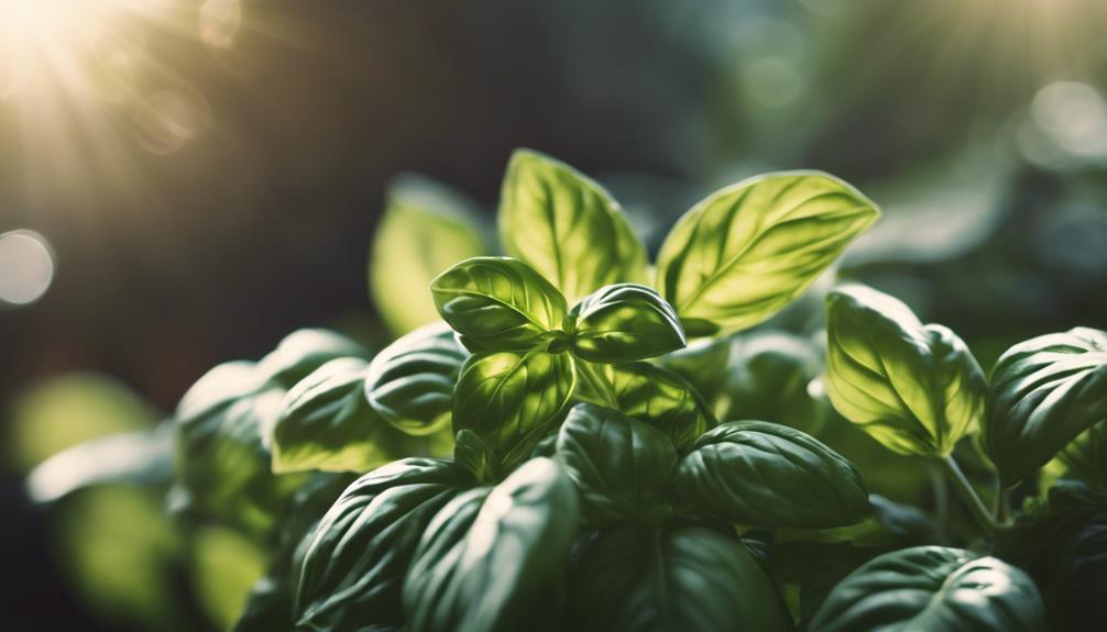 basil care in sunlight