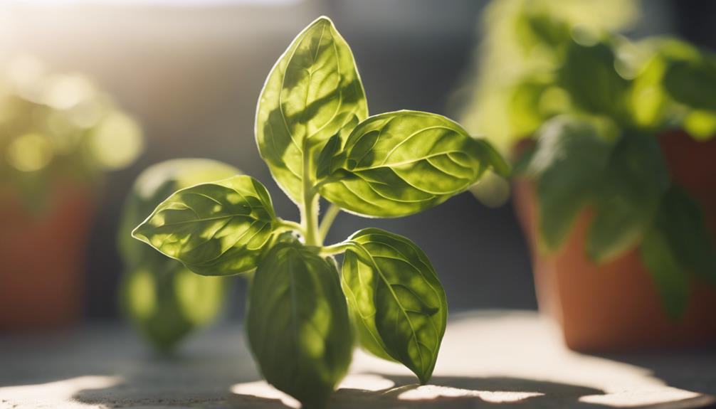 basil needs sunlight to thrive