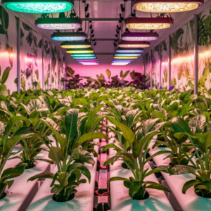 Valerian growing under grow lights