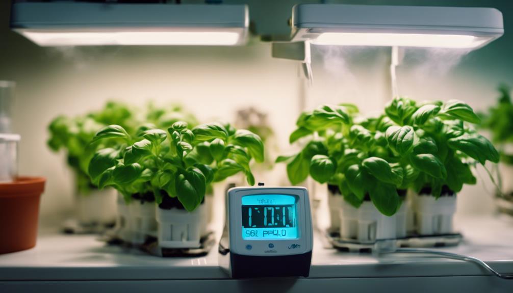 temperature and ph optimization when you grow hydroponic basil indoors