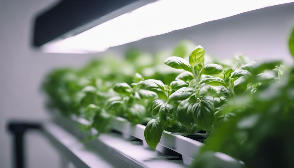 optimal illumination and ventilation when you grow hydroponic basil indoors