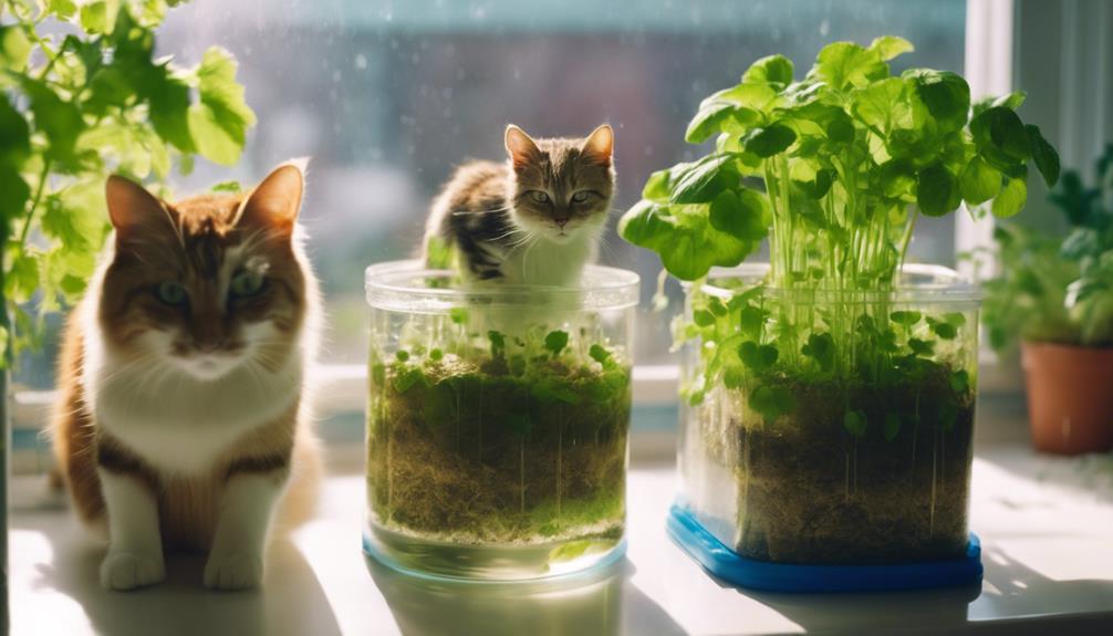 indoor hydroponic catnip gardening