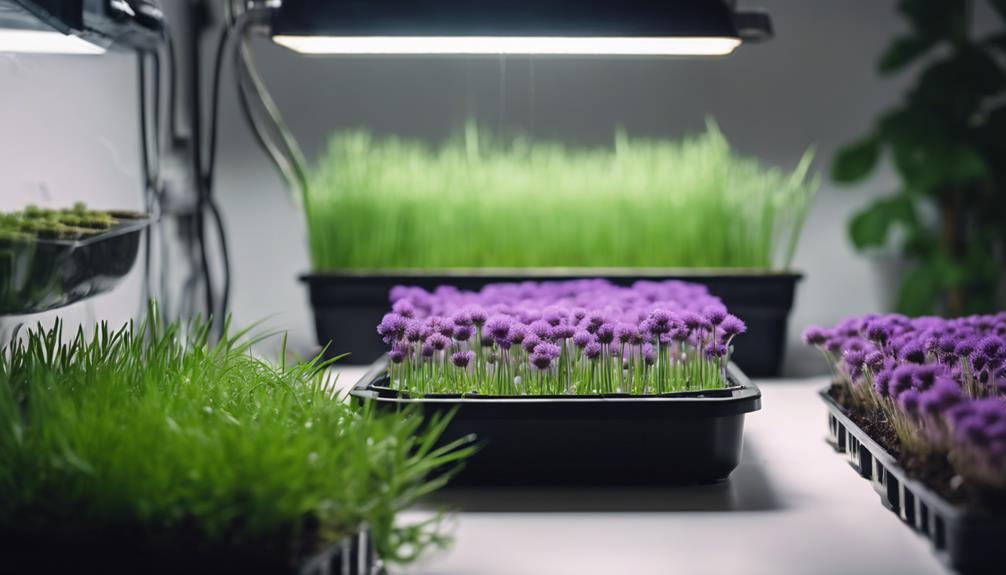 indoor hydroponic chive cultivation