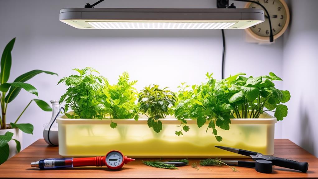 indoor hydroponic herb garden essentials