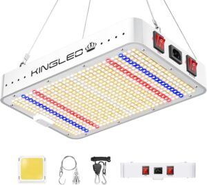 King LED KP1000 Hydroponic Grow Lights for Basil