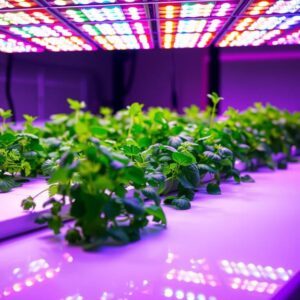 ensure adequate lighting setup when starting herb hydroponics